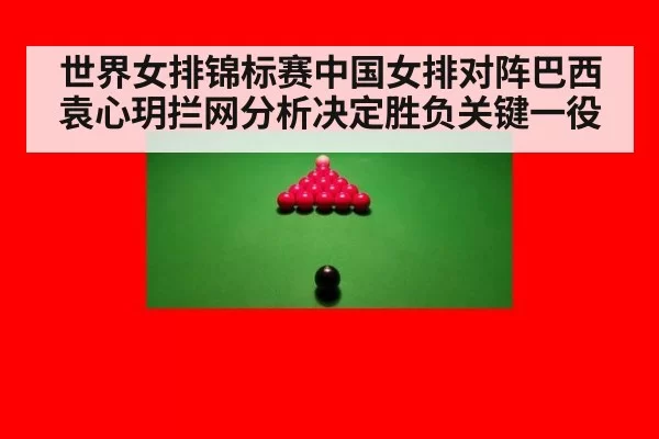 世界女排锦标赛中国女排对阵巴西袁心玥拦网分析决定胜负关键一役